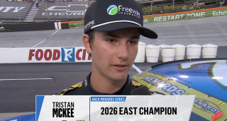 Promo Image for Hear from 2026 ARCA Menards Series East champion Tristan McKee